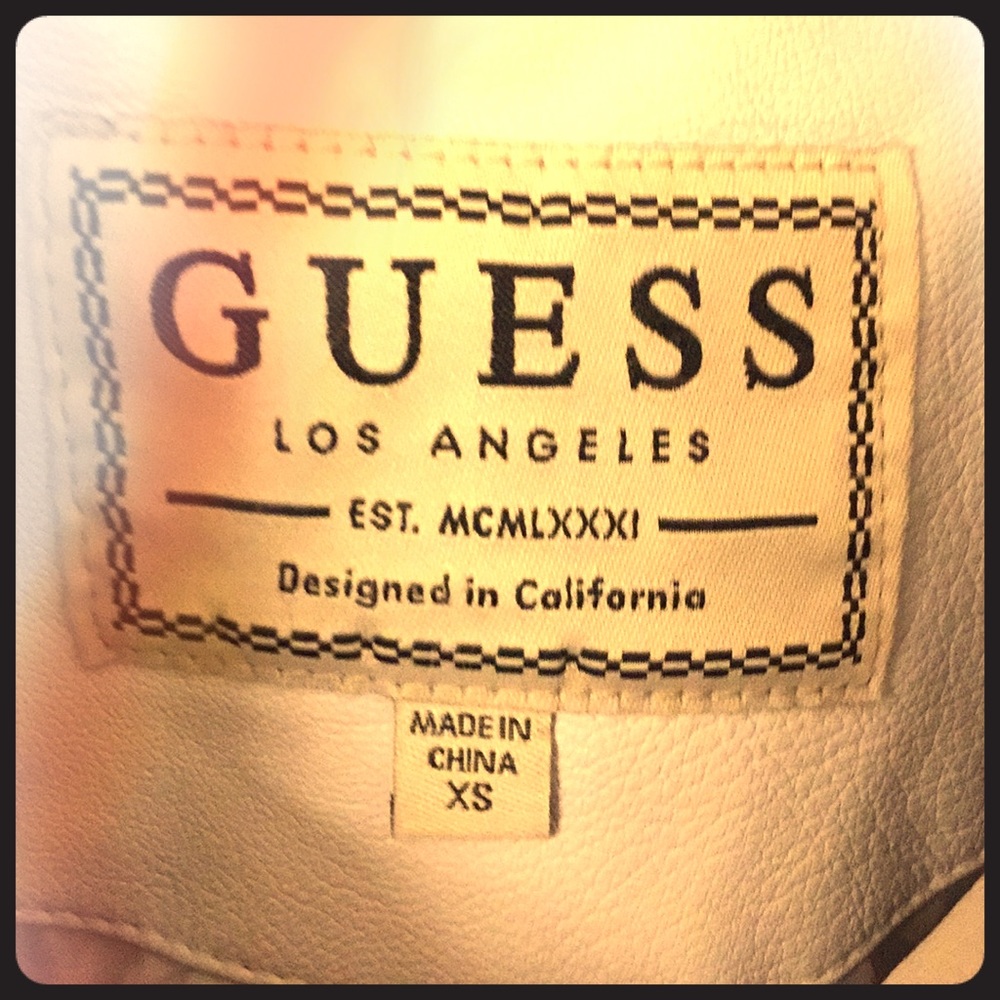 Guess leather jacket